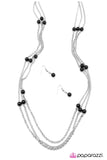 Paparazzi "Carry On" Black Necklace & Earring Set Paparazzi Jewelry