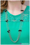 Paparazzi "Carry On" Black Necklace & Earring Set Paparazzi Jewelry