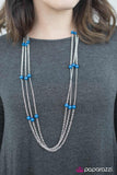 Paparazzi "Carry On" Blue Necklace & Earring Set Paparazzi Jewelry