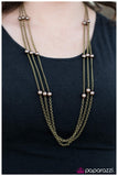 Paparazzi "Carry On - Brass" necklace Paparazzi Jewelry