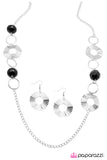 Paparazzi "Casino Nights" Black Necklace & Earrings Paparazzi Jewelry