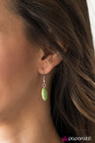 Paparazzi "Cast In SANDSTONE" Green" Necklace & Earring Set Paparazzi Jewelry