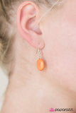 Paparazzi "Cast In SANDSTONE" Orange" Necklace & Earring Set Paparazzi Jewelry