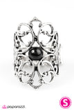 Paparazzi "Castles and Chariots - Black" ring Paparazzi Jewelry