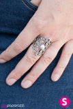 Paparazzi "Castles and Chariots - Pink" ring Paparazzi Jewelry