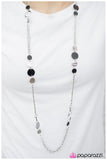 Paparazzi "Casually Dating" Black Necklace & Earring Set Paparazzi Jewelry