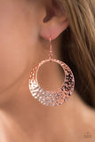 Paparazzi "Casual Shimmer - Copper" earring Paparazzi Jewelry