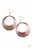 Paparazzi "Casual Shimmer - Copper" earring Paparazzi Jewelry