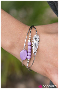 Paparazzi "Catch A Tail Wind" Purple Bracelet Paparazzi Jewelry