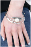 Paparazzi "Catch A Tail Wind" White Bracelet Paparazzi Jewelry