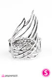 Paparazzi "Catch Fire - Silver" ring Paparazzi Jewelry