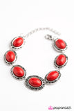 Paparazzi "Catch You On The CLIFFSIDE" Red Bracelet Paparazzi Jewelry