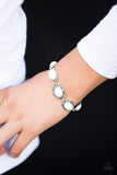 Paparazzi "Catch You On The CLIFFSIDE" White Bracelet Paparazzi Jewelry