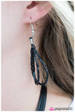 Paparazzi "Catwalk Queen" Black 032SV Necklace & Earring Set Paparazzi Jewelry