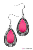 Paparazzi "Cavalier Colors" Pink Earrings Paparazzi Jewelry