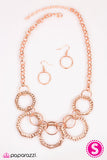 Paparazzi "Cave Couture" Copper Necklace & Earring Set Paparazzi Jewelry