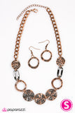 Paparazzi "Cave Craze" Copper Necklace & Earring Set Paparazzi Jewelry