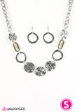 Paparazzi "Cave Craze" Silver Necklace & Earring Set Paparazzi Jewelry