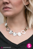 Paparazzi "Cave Craze" Silver Necklace & Earring Set Paparazzi Jewelry