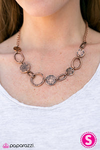 Paparazzi "Cave Creek - Copper" Necklace & Earring Set Paparazzi Jewelry