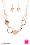 Paparazzi "Cave Creek - Gold" Necklace & Earring Set Paparazzi Jewelry