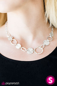 Paparazzi "Cave Creek - Silver" Necklace & Earring Set Paparazzi Jewelry