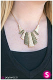 Paparazzi "Cavegirl - Gold" necklace Paparazzi Jewelry