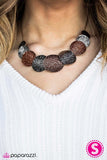 Paparazzi "Cave Rules" Copper Necklace & Earring Set Paparazzi Jewelry