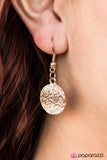 Paparazzi "Cave Rules" Gold Necklace & Earring Set Paparazzi Jewelry