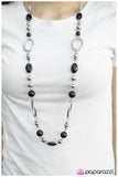 Paparazzi "Celebrity" Black Necklace & Earring Set Paparazzi Jewelry