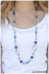 Paparazzi "Celebrity - Blue" necklace Paparazzi Jewelry