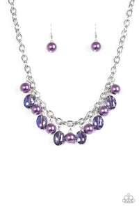 Paparazzi "Celebrity Status" Purple Necklace & Earring Set Paparazzi Jewelry