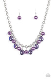 Paparazzi "Celebrity Status" Purple Necklace & Earring Set Paparazzi Jewelry