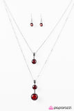 Paparazzi "Central SPARK - Red" necklace Paparazzi Jewelry