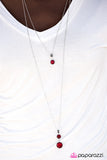 Paparazzi "Central SPARK - Red" necklace Paparazzi Jewelry