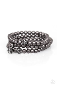 Paparazzi "Certainly Cinderella - Black" bracelet Paparazzi Jewelry