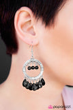 Paparazzi "Cha-Cha-Cha" Black Earrings Paparazzi Jewelry