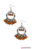 Paparazzi "Cha-Cha-Cha" Brown Earrings Paparazzi Jewelry