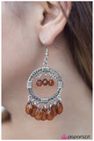 Paparazzi "Cha-Cha-Cha" Brown Earrings Paparazzi Jewelry