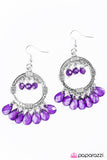 Paparazzi "Cha-Cha-Cha" Purple Earrings Paparazzi Jewelry