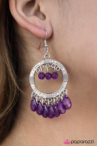 Paparazzi "Cha-Cha-Cha" Purple Earrings Paparazzi Jewelry