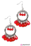 Paparazzi "Cha-Cha-Cha" Red Earrings Paparazzi Jewelry