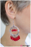 Paparazzi "Cha-Cha-Cha" Red Earrings Paparazzi Jewelry