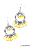 Paparazzi "Cha-Cha-Cha" Yellow Earrings Paparazzi Jewelry