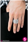 Paparazzi "Cha-Ching" White Ring Paparazzi Jewelry