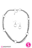 Paparazzi "Chain Lightning" Silver Necklace & Earring Set Paparazzi Jewelry