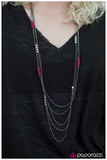 Paparazzi "Chain of Fools" Pink Necklace & Earring Set Paparazzi Jewelry