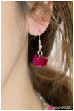 Paparazzi "Chalk It Up" Pink Necklace & Earring Set Paparazzi Jewelry