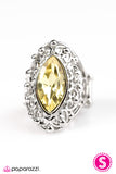 Paparazzi "Champion Sparkle" Yellow Ring Paparazzi Jewelry