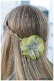 Paparazzi "Chantilly Lace" Green Hair Clip Paparazzi Jewelry